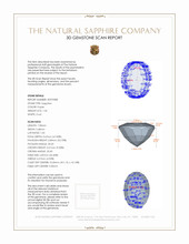 1.34 Ct. Sapphire from Ceylon (Sri Lanka) 3 D Scan Report