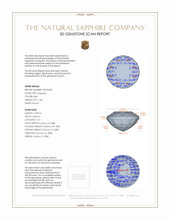 1.08 Ct. Blue Sapphire from Ceylon (Sri Lanka) 3 D Scan Report