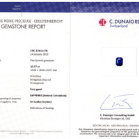10.57 Ct. Sapphire from Ceylon (Sri Lanka) Scan Report