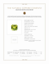 2.92 Ct. Yellowish Green Sapphire from Ceylon (Sri Lanka) Scan Report