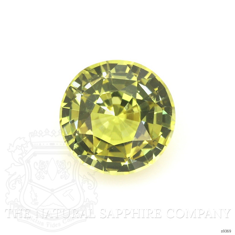 2.16 Ct. Greenish Yellow Sapphire from Ceylon (Sri Lanka)