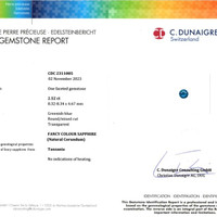 2.52 Ct. Sapphire from Tanzania Scan Report