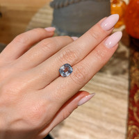 3.60 Ct. Bluish Grey Sapphire from Madagascar Life Style