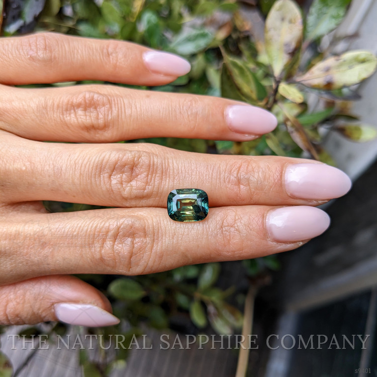 5.00 Ct. Bluish Green Sapphire from Tanzania