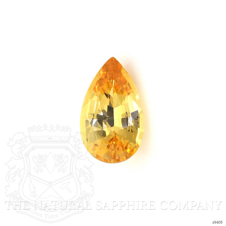 2.62 Ct. Orangish Yellow Sapphire from Ceylon (Sri Lanka)
