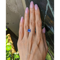 2.91 Ct. Blue Sapphire from Ceylon (Sri Lanka) Life Style
