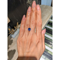 2.66 Ct. Blue Sapphire from Ceylon (Sri Lanka) Life Style