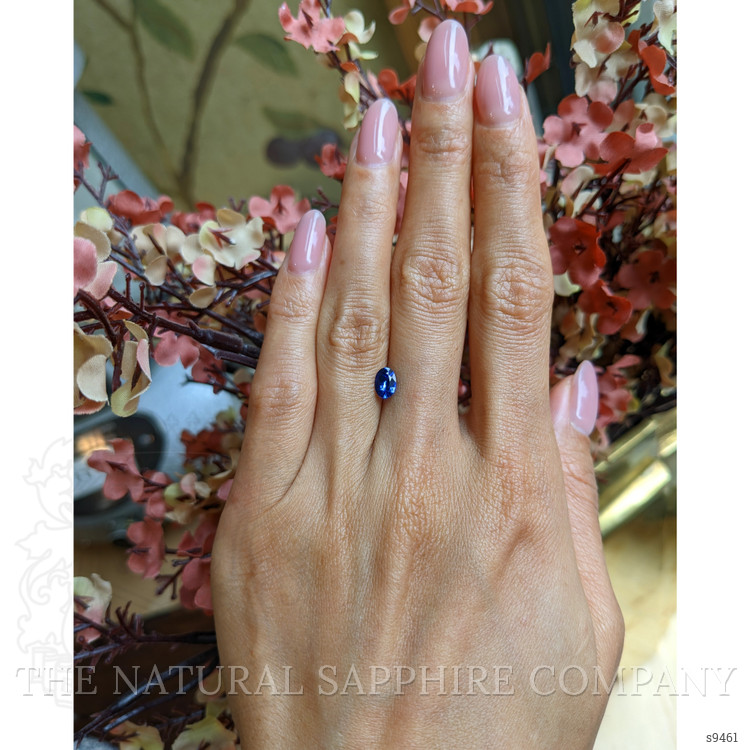 0.61 Ct. Blue Sapphire from Ceylon (Sri Lanka)