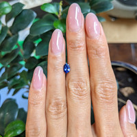 0.61 Ct. Blue Sapphire from Ceylon (Sri Lanka) Life Style
