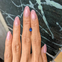 0.69 Ct. Blue Sapphire from Ceylon (Sri Lanka) Life Style