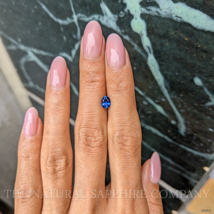 0.69 Ct. Blue Sapphire from Ceylon (Sri Lanka)