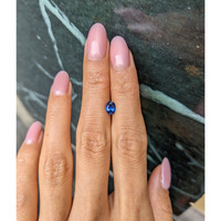 0.73 Ct. Blue Sapphire from Ceylon (Sri Lanka) Life Style