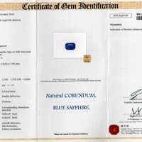 5.63 Ct. Blue Sapphire from Ceylon (Sri Lanka) Scan Report