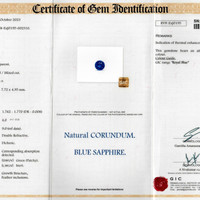 2.35 Ct. Blue Sapphire from Ceylon (Sri Lanka) Scan Report