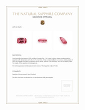 1.62 Ct. Padparadscha Sapphire from Madagascar Appraisal