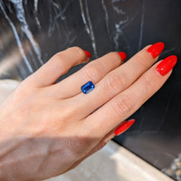 2.57 Ct. Blue Sapphire from Ceylon (Sri Lanka) Life Style