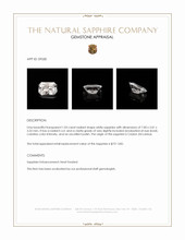 1.03 Ct. White Sapphire from Ceylon (Sri Lanka) Appraisal