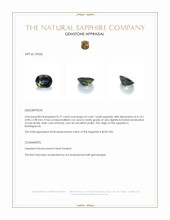 0.77 Ct. Bi Color / Parti Sapphire from Madagascar Appraisal