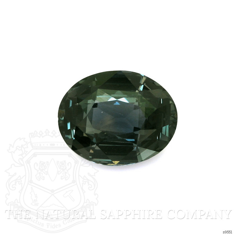 2.97 Ct. Bluish Green Sapphire from Ceylon (Sri Lanka)