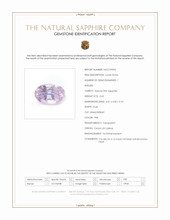 0.62 Ct. Pink Sapphire from Ceylon (Sri Lanka) Scan Report