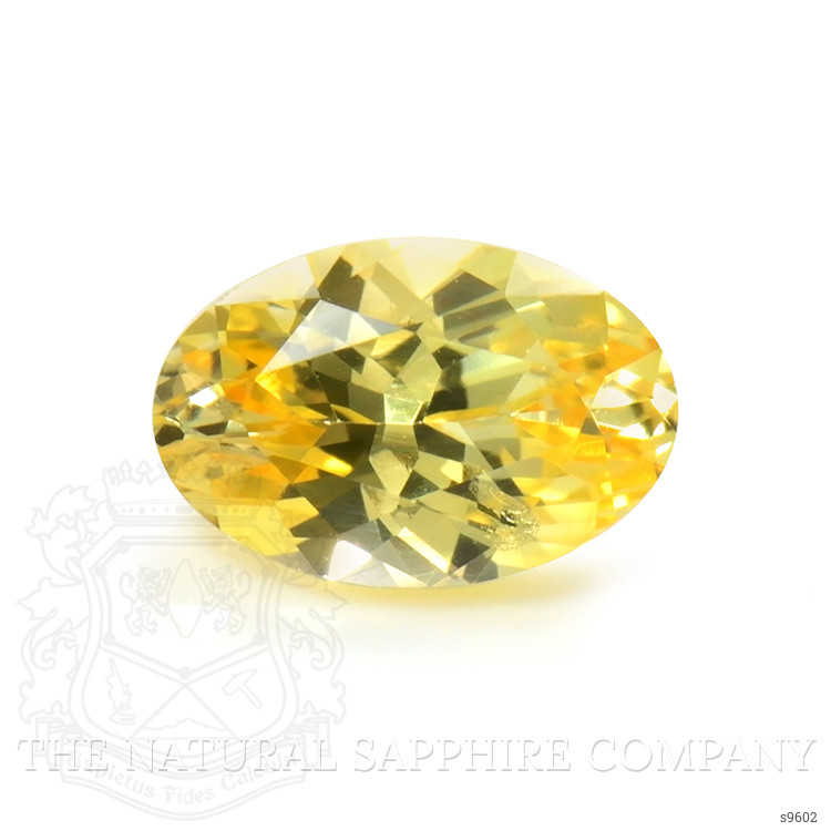 0.50 Ct. Orangish Yellow Sapphire from Ceylon (Sri Lanka)