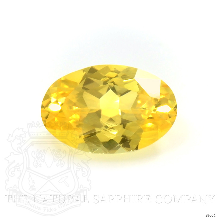0.51 Ct. Orangish Yellow Sapphire from Ceylon (Sri Lanka)