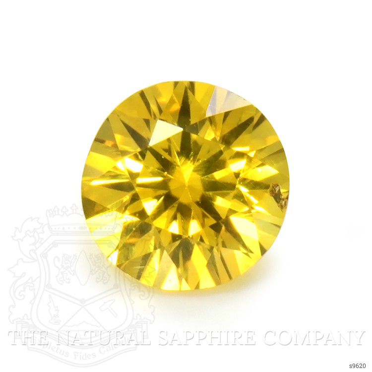 0.46 Ct. Orangish Yellow Sapphire from Ceylon (Sri Lanka)