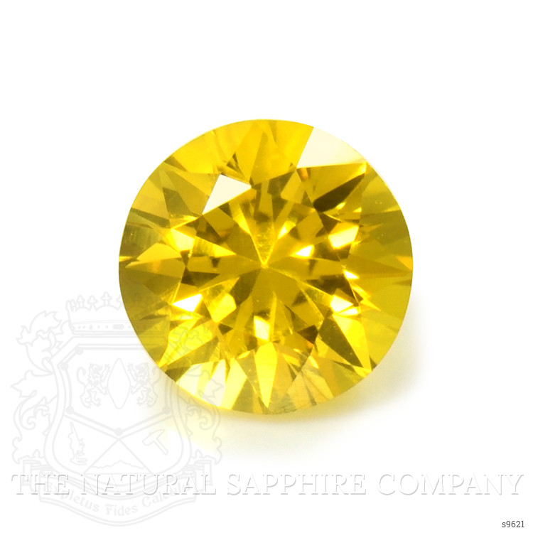 0.51 Ct. Orangish Yellow Sapphire from Ceylon (Sri Lanka)