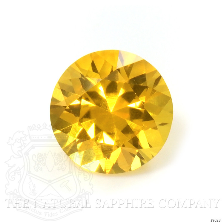 0.47 Ct. Orangish Yellow Sapphire from Ceylon (Sri Lanka)