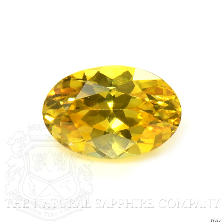 0.64 Ct. Orangish Yellow Sapphire from Ceylon (Sri Lanka)