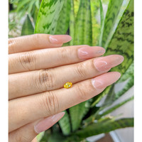 0.64 Ct. Orangish Yellow Sapphire from Ceylon (Sri Lanka) Life Style