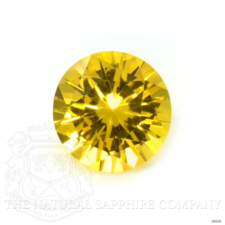 0.41 Ct. Orangish Yellow Sapphire from Ceylon (Sri Lanka)