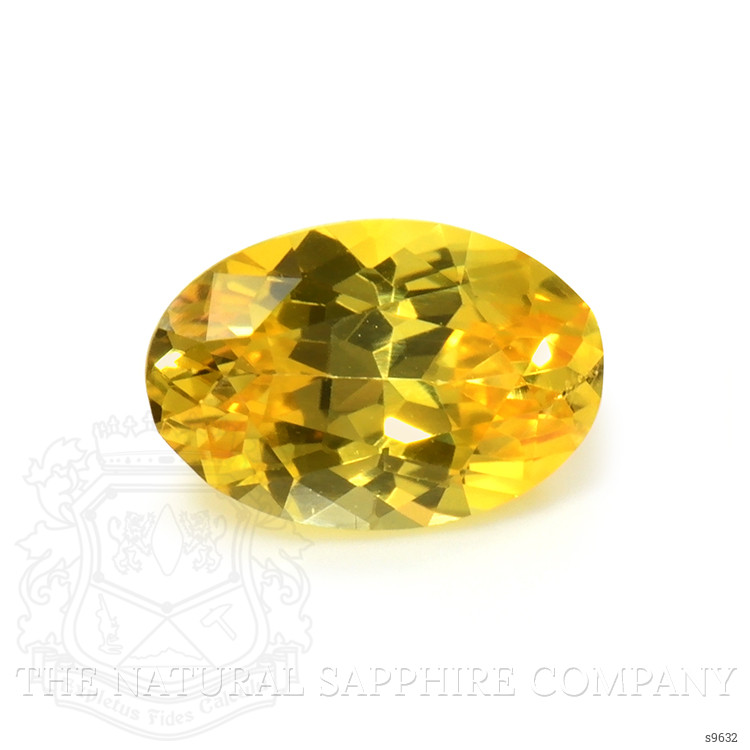 0.51 Ct. Orangish Yellow Sapphire from Ceylon (Sri Lanka)