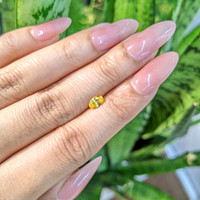 0.51 Ct. Orangish Yellow Sapphire from Ceylon (Sri Lanka) Life Style