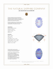 0.51 Ct. Orangish Yellow Sapphire from Ceylon (Sri Lanka) 3 D Scan Report