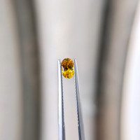 0.56 Ct. Yellowish Orange Sapphire from Ceylon (Sri Lanka) Life Style