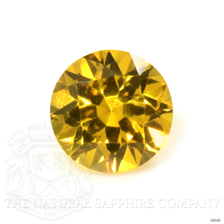 0.42 Ct. Orangish Yellow Sapphire from Ceylon (Sri Lanka)