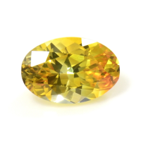 0.57 Ct. Orangish Yellow Sapphire from Ceylon (Sri Lanka) Video