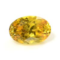 0.61 Ct. Orangish Yellow Sapphire from Ceylon (Sri Lanka) Video