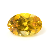0.57 Ct. Orangish Yellow Sapphire from Ceylon (Sri Lanka) Video
