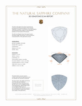 0.39 Ct. Blue Sapphire from Ceylon (Sri Lanka) 3 D Scan Report