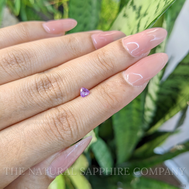 0.23 Ct. Pinkish Purple Sapphire from Ceylon (Sri Lanka)
