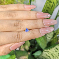 0.48 Ct. Blue Sapphire from Ceylon (Sri Lanka) Life Style