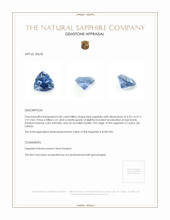 0.40 Ct. Blue Sapphire from Ceylon (Sri Lanka) Appraisal