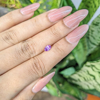 0.56 Ct. Pinkish Purple Sapphire from Ceylon (Sri Lanka) Life Style