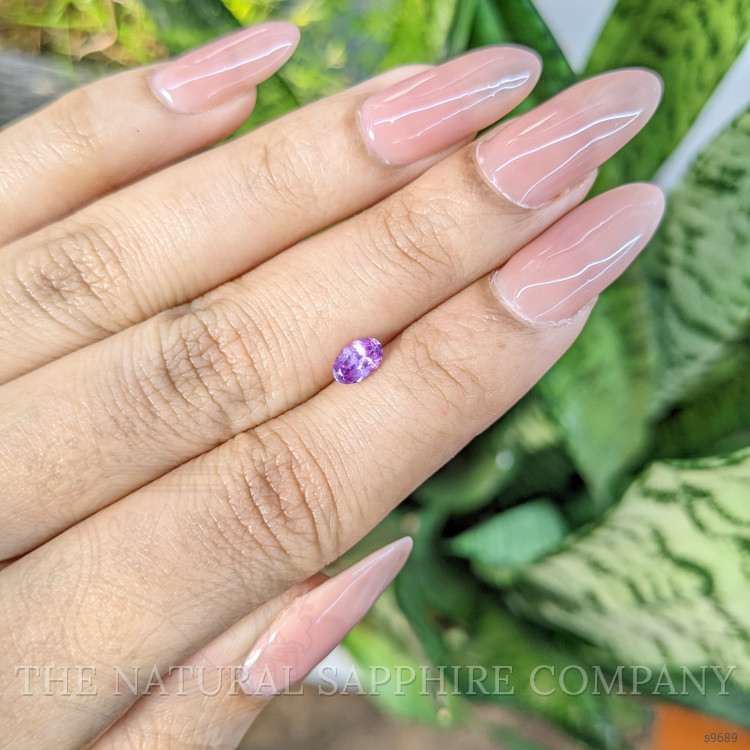0.56 Ct. Pinkish Purple Sapphire from Ceylon (Sri Lanka)