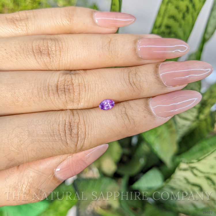 0.56 Ct. Pinkish Purple Sapphire from Ceylon (Sri Lanka)