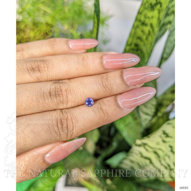 0.49 Ct. Bluish Purple Sapphire from Ceylon (Sri Lanka)