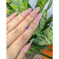 0.49 Ct. Bluish Purple Sapphire from Ceylon (Sri Lanka) Life Style
