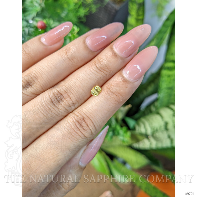 0.58 Ct. Yellow Sapphire from Ceylon (Sri Lanka)